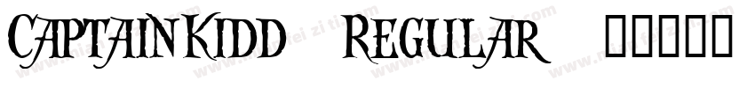 CaptainKidd Regular字体转换